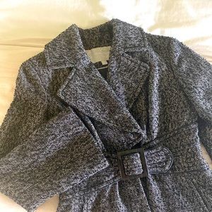 Jessica Simpson Jacket, Medium, Black Tweed